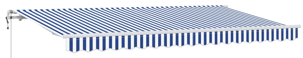 vidaXL Σκηνίτσα Αναδιπλούμενη Μπλε και άσπρο 3.5 x 2 μ