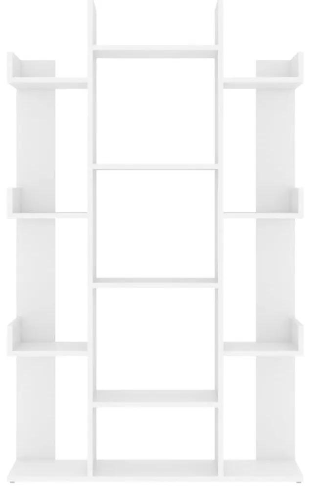 Βιβλιοθήκη Λευκή 86 x 25,5 x 140 εκ. από Μοριοσανίδα - Λευκό