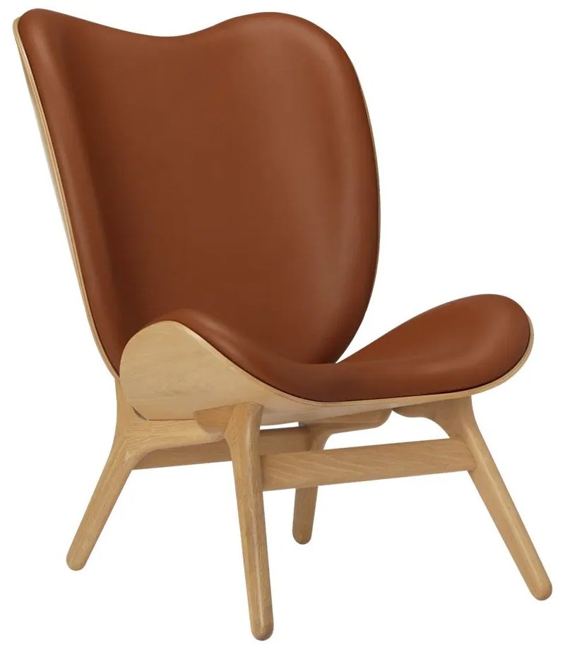 Πολυθρόνα A Conversation Piece Tall Hope Leather 5577C5577-10 73x93x106cm Oak Cognac