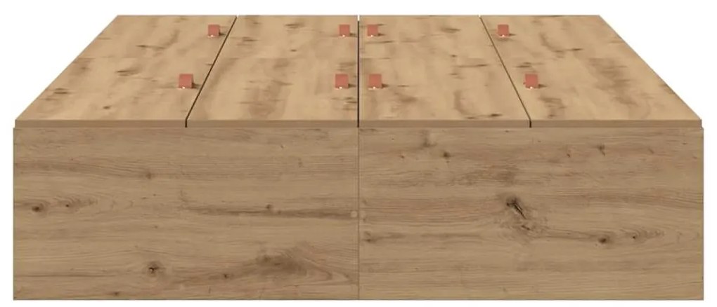 vidaXL Σκελετός Κρεβατιού artisan δρυς 120 x 200 cm Επεξεργασμένο ξύλο