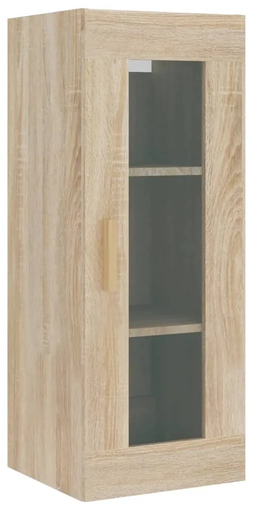 vidaXL Μπουφές Sonoma δρυς 34,5 x 34 x 180 εκ. από Επεξεργασμένο Ξύλο