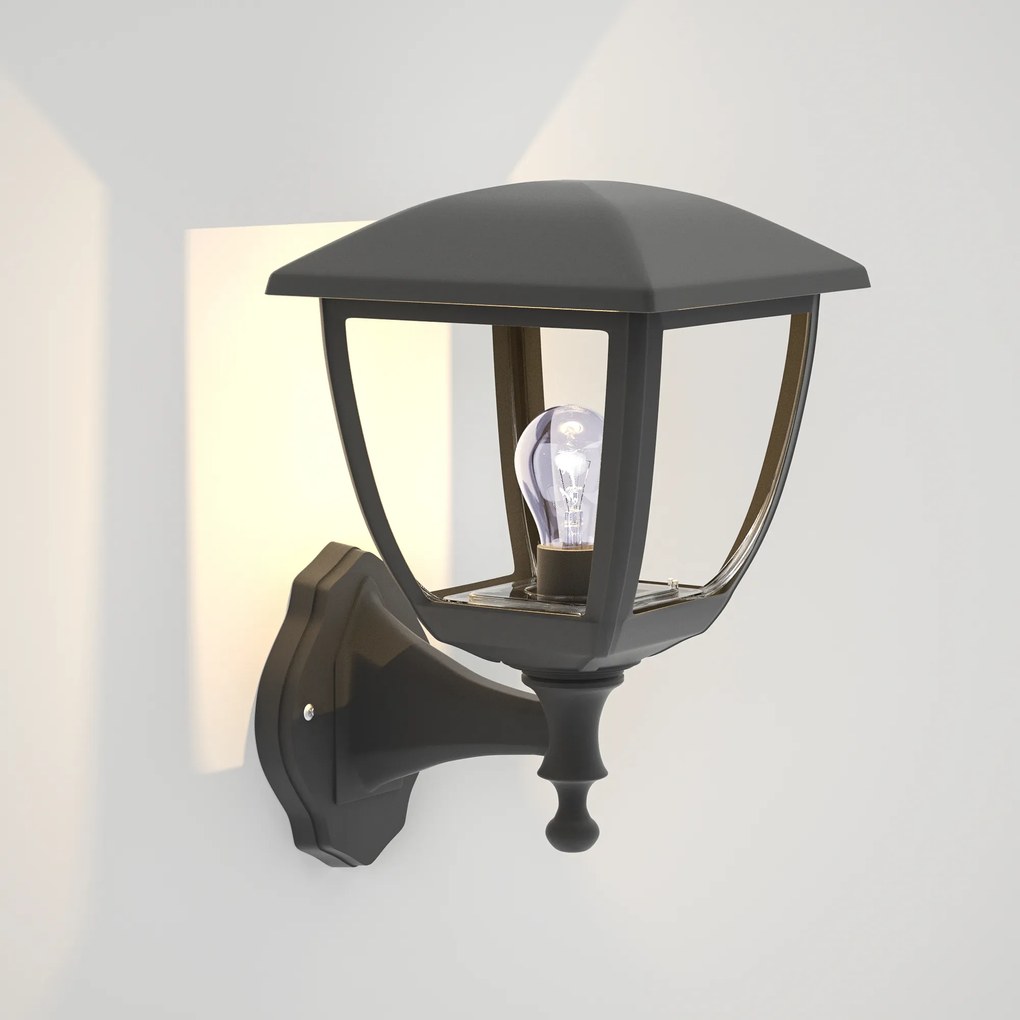 Απλίκα - Φανάρι Avalanche 1xE27 Outdoor Wall Lamp Black D:22cmx30cm (80201214) - 80201214 - 80201214