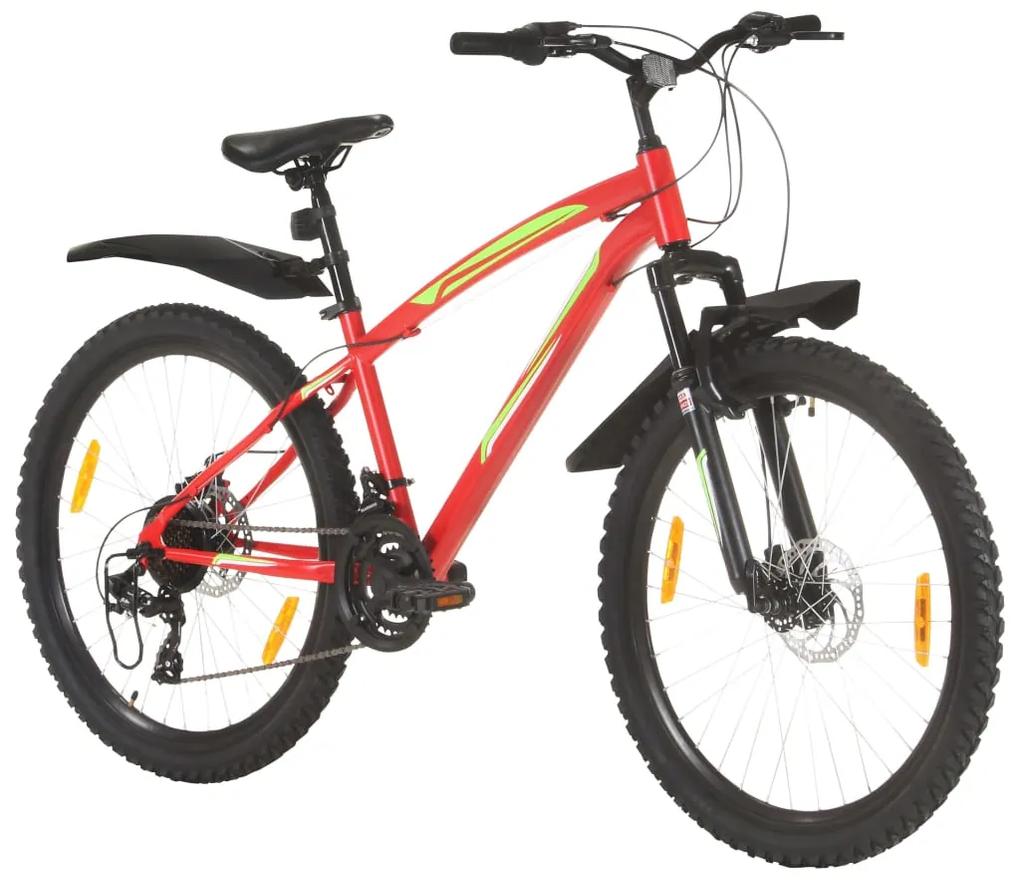 vidaXL Ποδήλατο Mountain 26'' Κόκκινο με 21 Ταχύτητες 42 εκ.