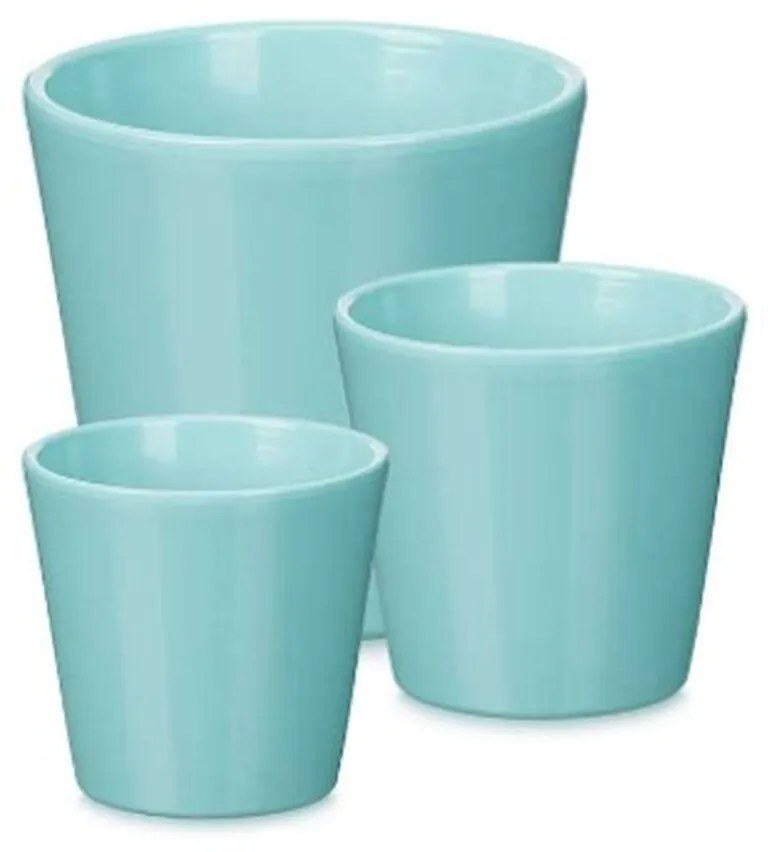 Σετ από Γλάστρες Ibergarden Τυρκουάζ Άργιλος Ø 14 cm Ø 22 cm Ø 17 cm 3 Τεμάχια