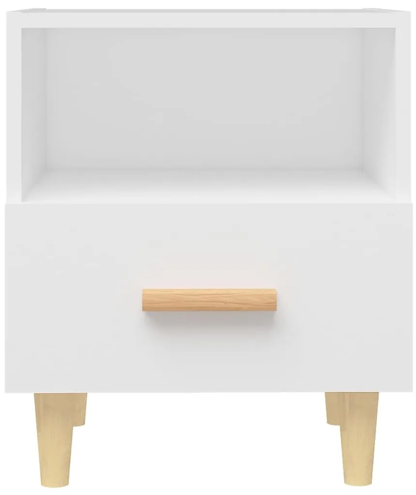 vidaXL Κομοδίνο Λευκό 40 x 35 x 47 εκ.