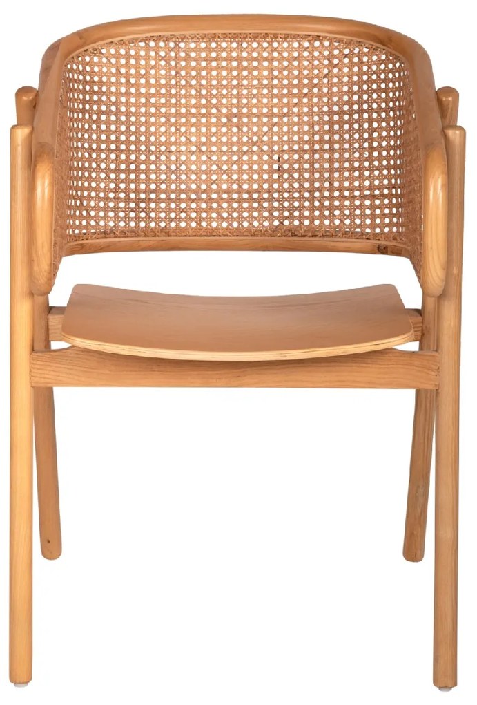 ΠΟΛΥΘΡΟΝΑ KENLEE HM9872 ΦΡΑΞΙΝΟΣ ΚΑΙ ΦΥΣΙΚΟ RATTAN RATTAN ΣΕ ΦΥΣΙΚΟ 57,5x55x81Yεκ.