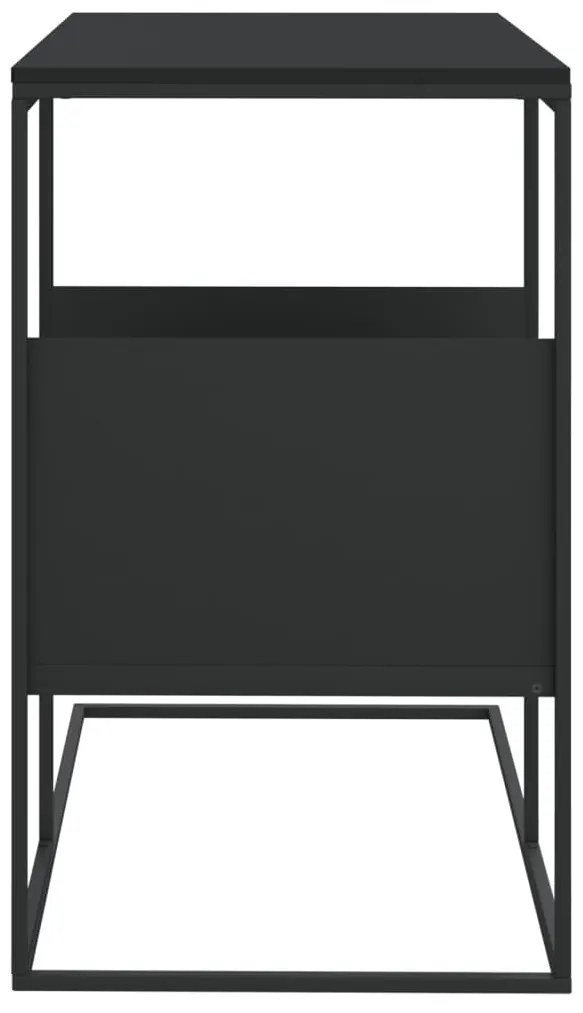 vidaXL Τραπέζι Βοηθητικό Μαύρο 55x36x59,5 εκ. από Επεξεργασμένο Ξύλο