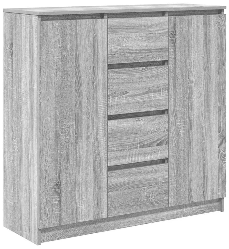 Συρταριέρα με Συρτάρια Γκρι Sonoma 100,5x35x98,5 εκ. Επεξ. Ξύλο - Γκρι