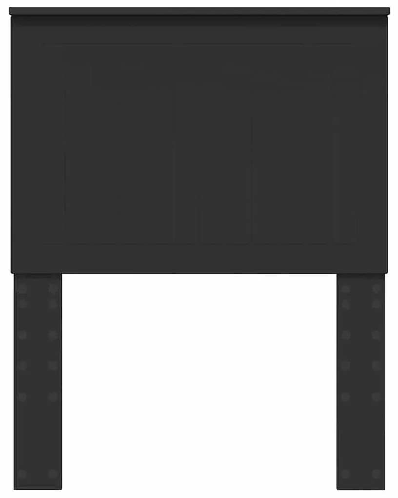 vidaXL Κεφαλάρι με κεφαλάρι Μαύρη Οξυά 75 cm Επεξεργασμένο ξύλο