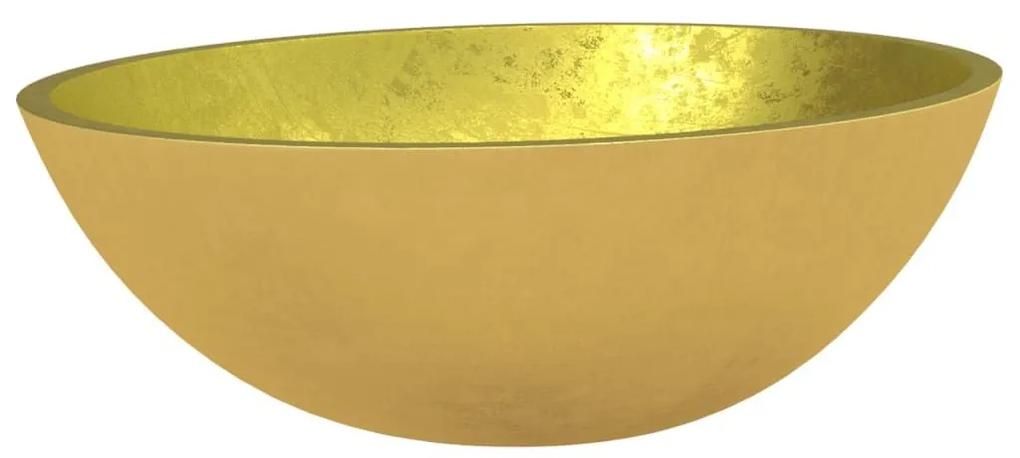 Νιπτήρας Χρυσός 50 x 37 x 14 εκ. Γυάλινος - Χρυσό