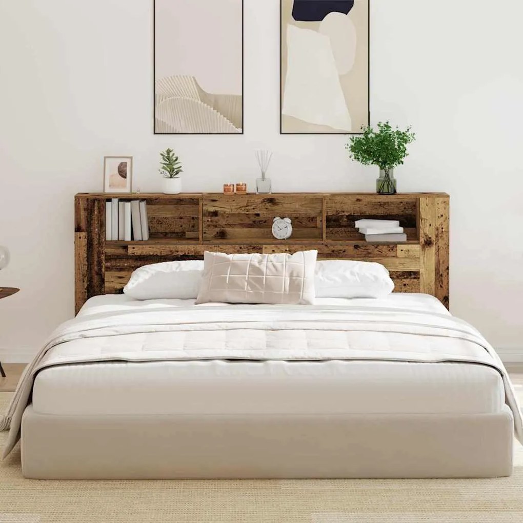 vidaXL Κρεβάτι με Κεφαλάρι 220 x 18,5 x 104,5 εκ. Επεξεργασμένο ξύλο