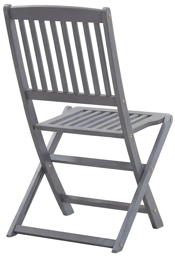 vidaXL Καρέκλες Εξ. Χώρου Πτυσσόμενες 6 τεμ. Ξύλο Ακακίας &amp; Μαξιλάρια