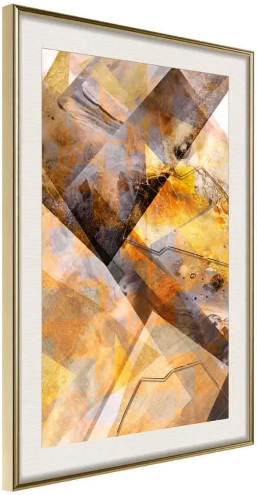 Αφίσα - Amber Power - 20x30 - Χρυσό - Με πασπαρτού