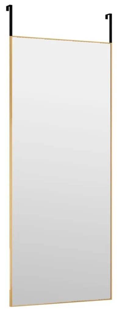 Καθρέπτης Πόρτας Χρυσό 40 x 100 εκ. από Γυαλί και Αλουμίνιο - Χρυσό