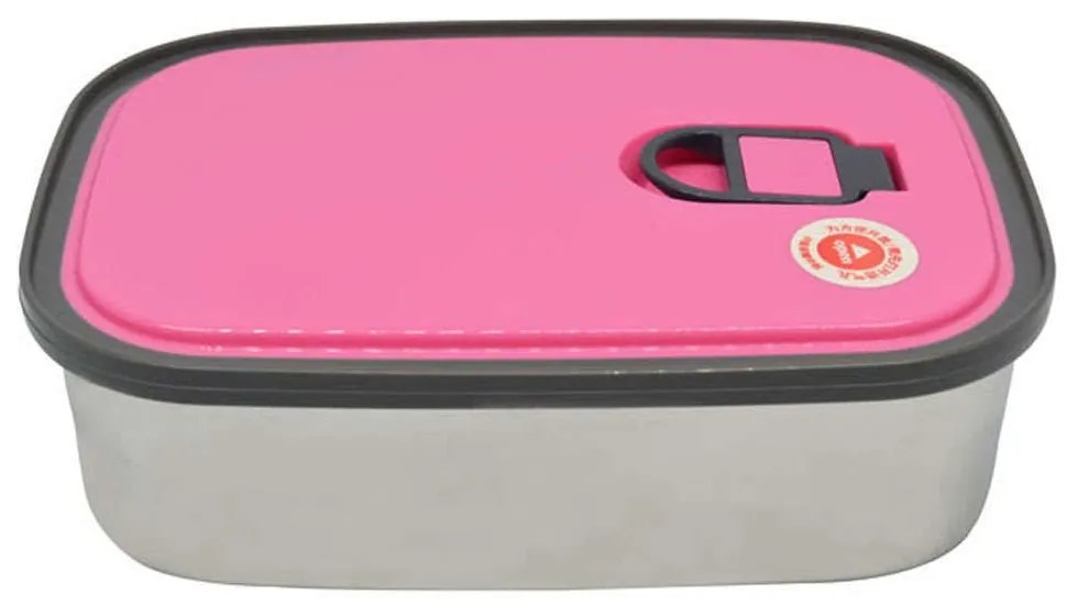 Δοχείο Φαγητού 818631 0,75lt Inox-Pink Ankor Steel,Plastic
