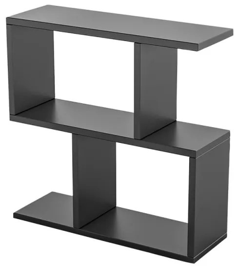Κονσόλα Kalune Design 854KLN2805, 60x60 cm, 3 επιπέδων, επίστρωση μελαμίνης, μαύρο