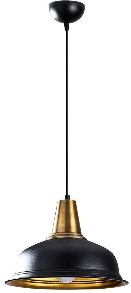 Φωτιστικό Οροφής Berceste 521SHN3176 32x32x120cm 1xE27 40W Black-Gold Opviq