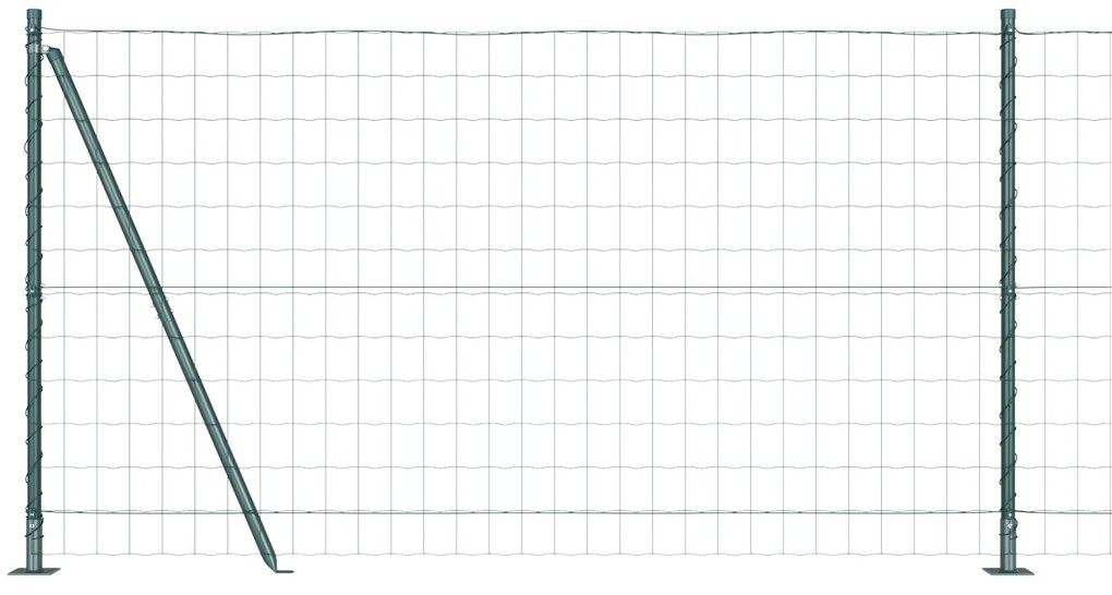 vidaXL Euro Fence με 7 Φραγκοσυκιές 1.2x10 μ Γαλβανισμένο Ατσάλι