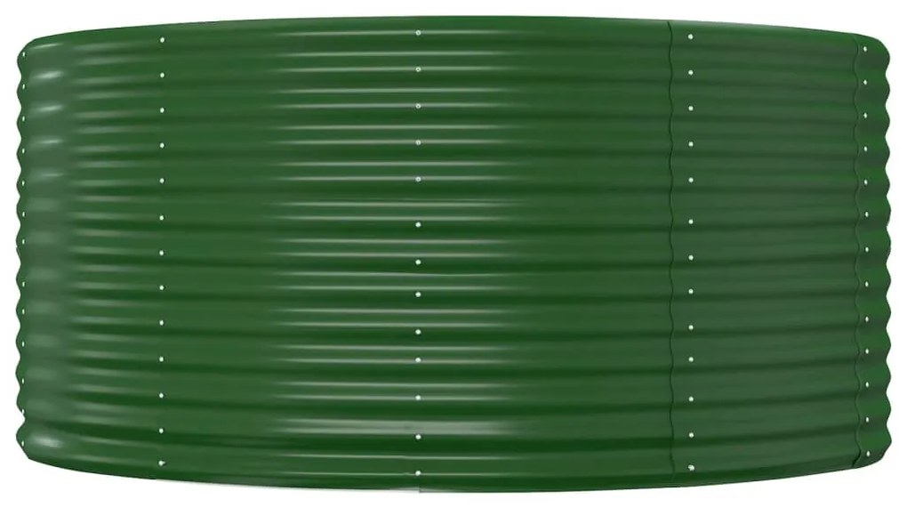 vidaXL Ζαρντινιέρα Πράσινη 140x140x68εκ Γαλβανισμένος χάλυβας
