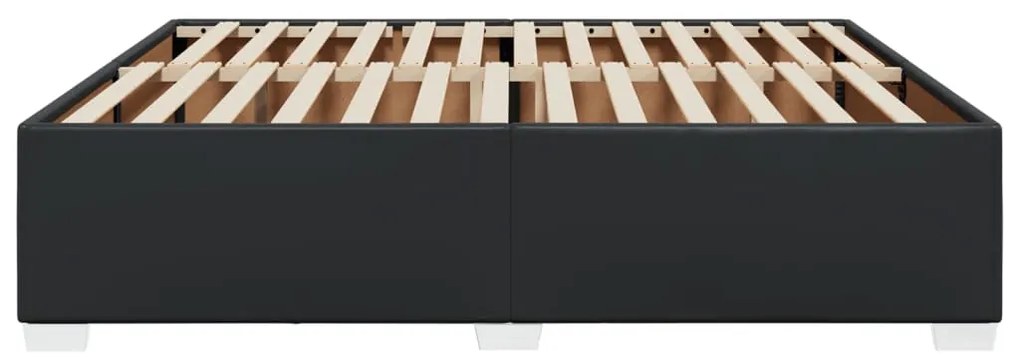 vidaXL Πλαίσιο Κρεβατιού Μαύρο 180x200 εκ. από Συνθετικό Δέρμα