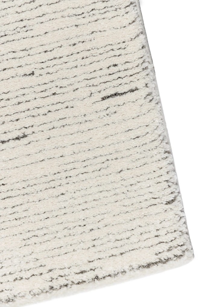 Deluxe 696 λευκή μοκέτα ανάγλυφη με ρίγες  - Colore Colori 1,70x2,40