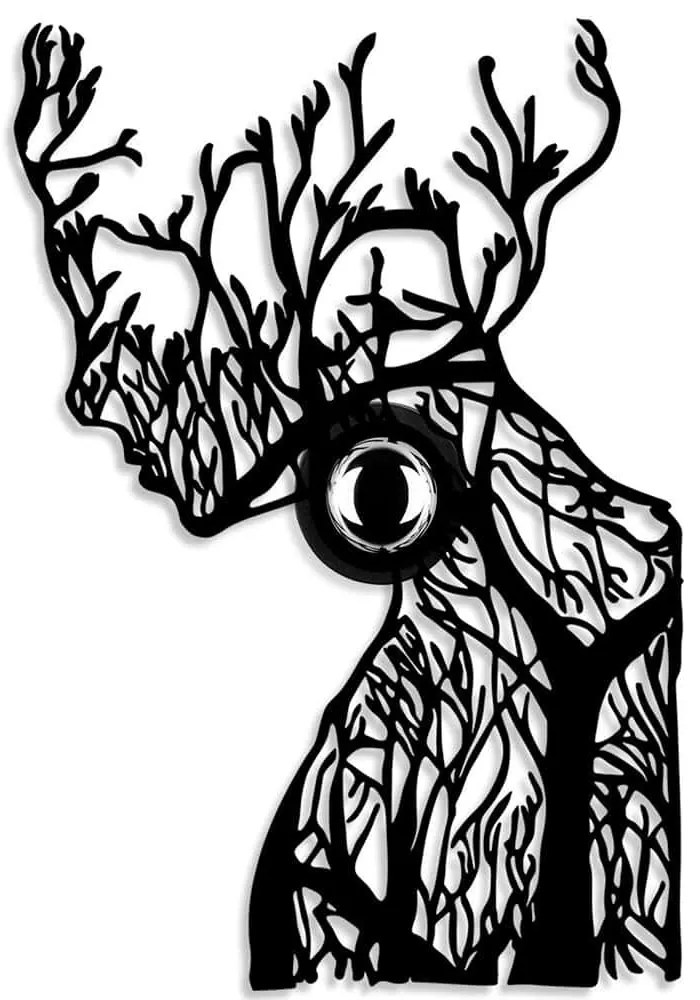 Διακοσμητικό Φωτιστικό Τοίχου Tree Woman 526SHD1183 34x9x47cm 1xE27 40W Black Opviq