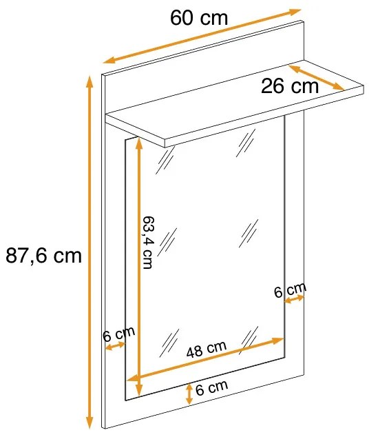 Swap XIX Σύνθεση Καφέ δρυς 280x180x40