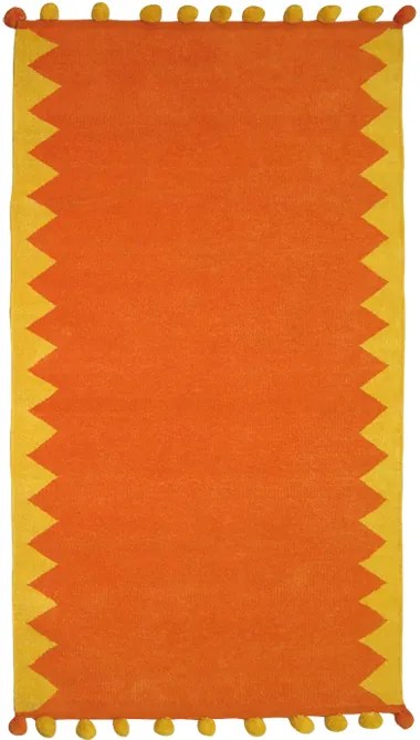 ΧΑΛΙ POM POM ORANGE - 070cm x 140cm - 2002357