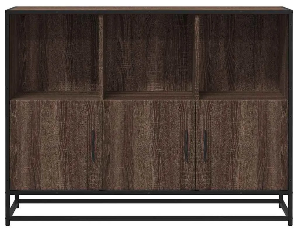 Sideboard καφέ δρυς 100x35x76 cm Κατασκευασμένο ξύλο - Καφέ