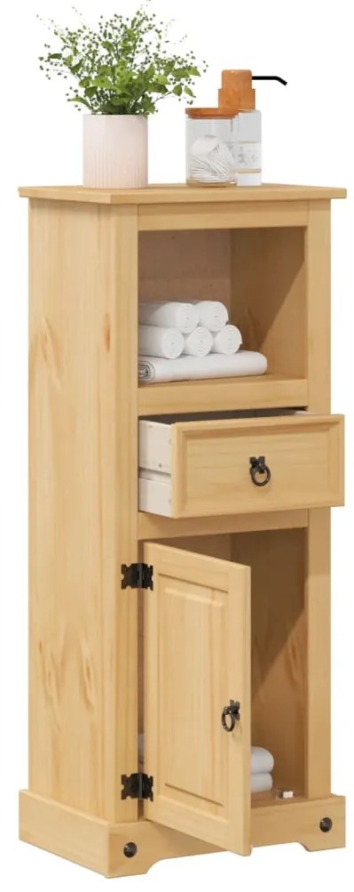 vidaXL Ντουλάπι Μπάνιου Corona 45x33x110 εκ. από Μασίφ Ξύλο Πεύκου