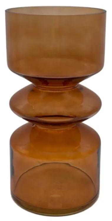 Βάζο Γυάλινο Culture 019561 D14xH26cm Honey Γυαλί