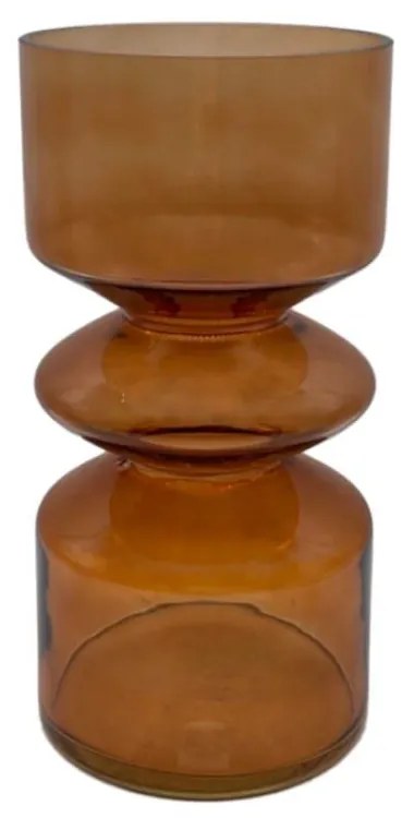 Βάζο Γυάλινο Culture 019561 D14xH26cm Honey Γυαλί