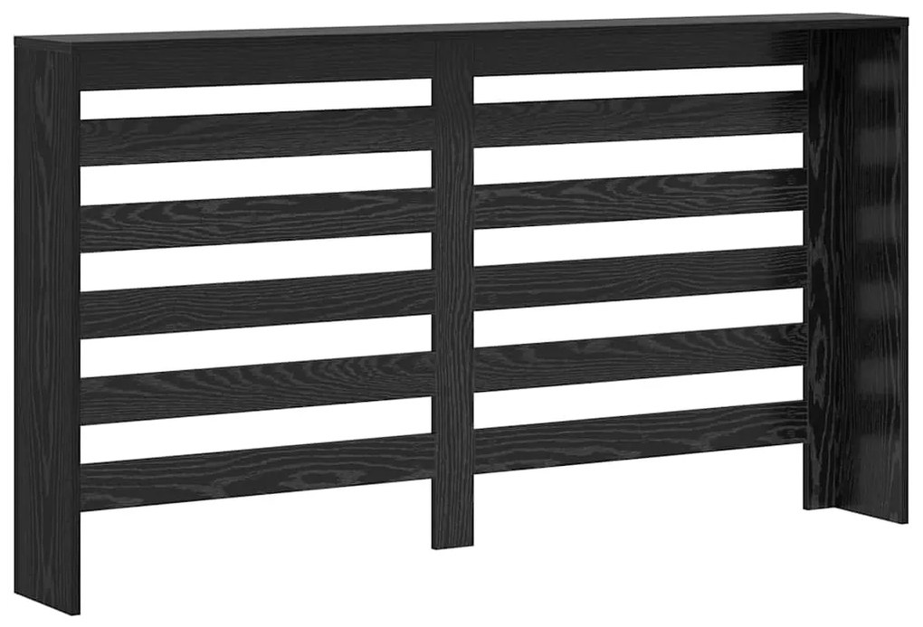 vidaXL Καπάκι Καλοριφέρ Μαύρη Οξυά 149 x 20 x 82 cm Επεξεργασμένο ξύλο