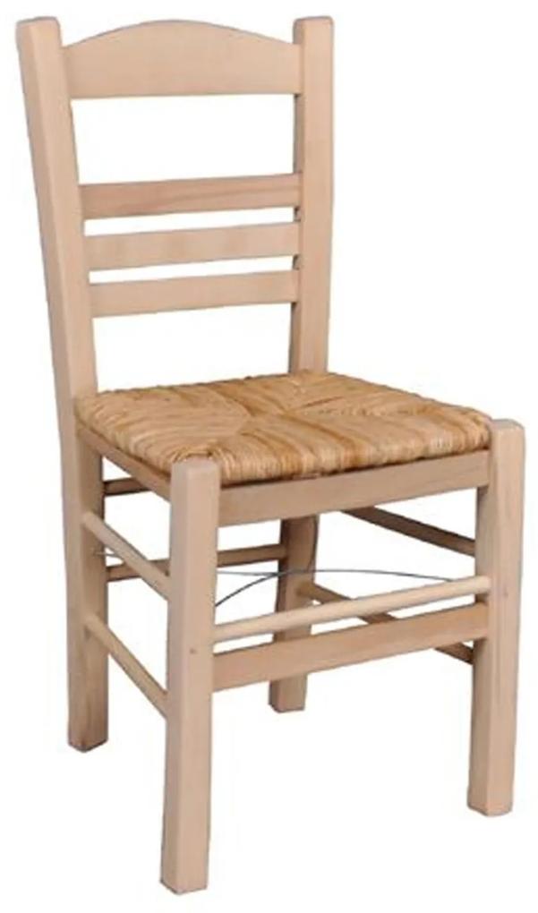 Καρέκλα Ψάθα Σίφνος Ρ969,Ε1 Εμποτισμένο Φυσικό 41x45x88cm