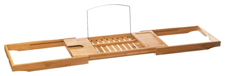 Πλατό μπανιέρας Platon pakoworld φυσικό bamboo 70x15x4,5εκ