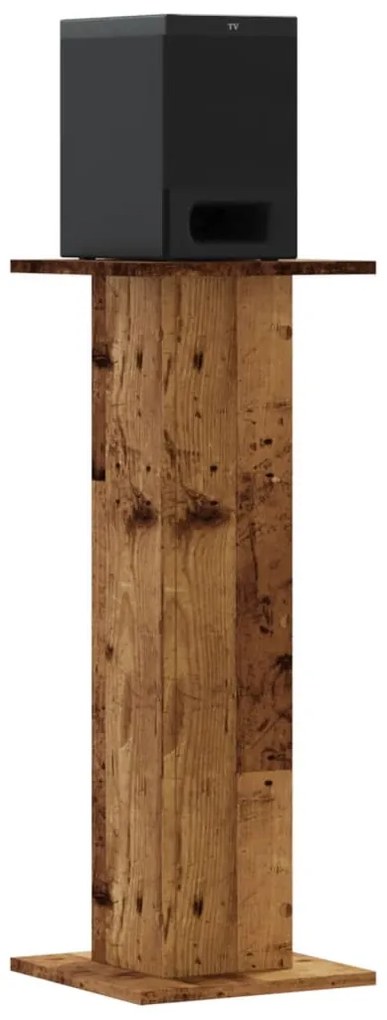vidaXL Βάσεις Ηχείων 2 τεμ. Όψη Παλαιού Ξύλου 30x30x80 εκ. Επεξ. Ξύλο