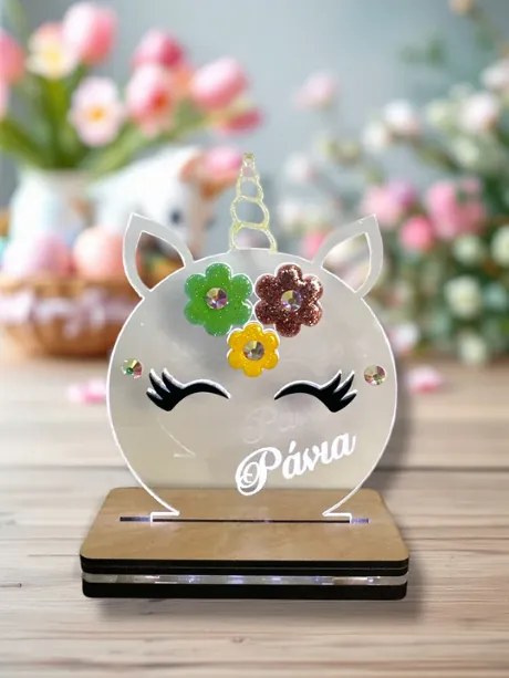 Μονόκερος Unicorn με βραχιόλι Αρωματική λαμπάδα - Σετ Λαμπάδα και Αυγό