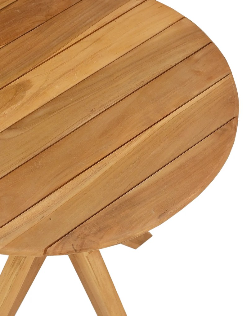 vidaXL Τραπέζι Καφέ Garden Ø55x51 εκ Μασίφ Ξύλο Teak