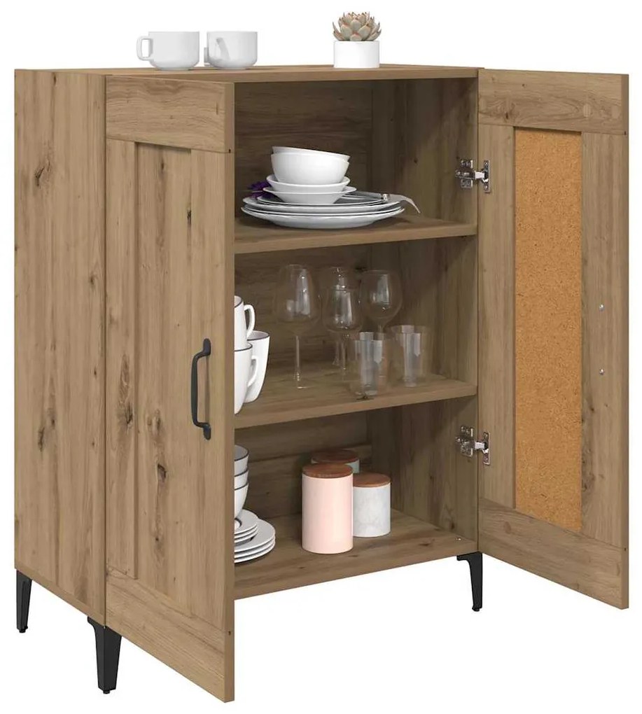 vidaXL Πλαϊνό γραφείο Artisan Oak 69,5 x 34 x 90 εκ.