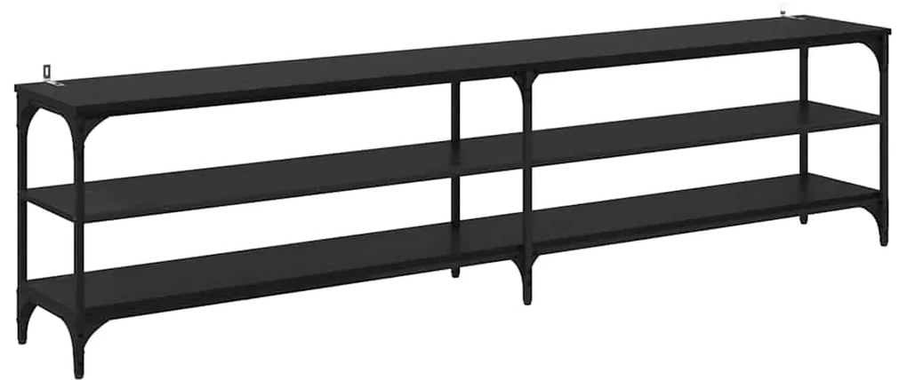 vidaXL Ντουλάπι TV Μαύρη Οξυά 200 x 30 x 50 cm