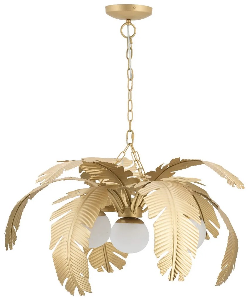 Artekko Palm Φωτιστικό Οροφής Μεταλλικό Χρυσό (83x73x49)cm Artekko 45805CE