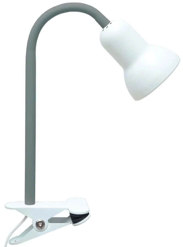 Φωτιστικό Γραφείου Με Κλιπ 780SGN4781 Φ9x35cm 1xE14 40W Grey-White Opviq
