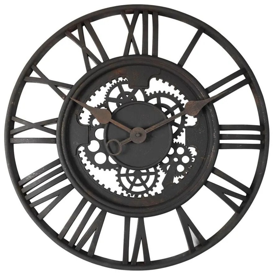 Ρολόι Τοίχου Seraz 020595 D51xH5cm Black PVC