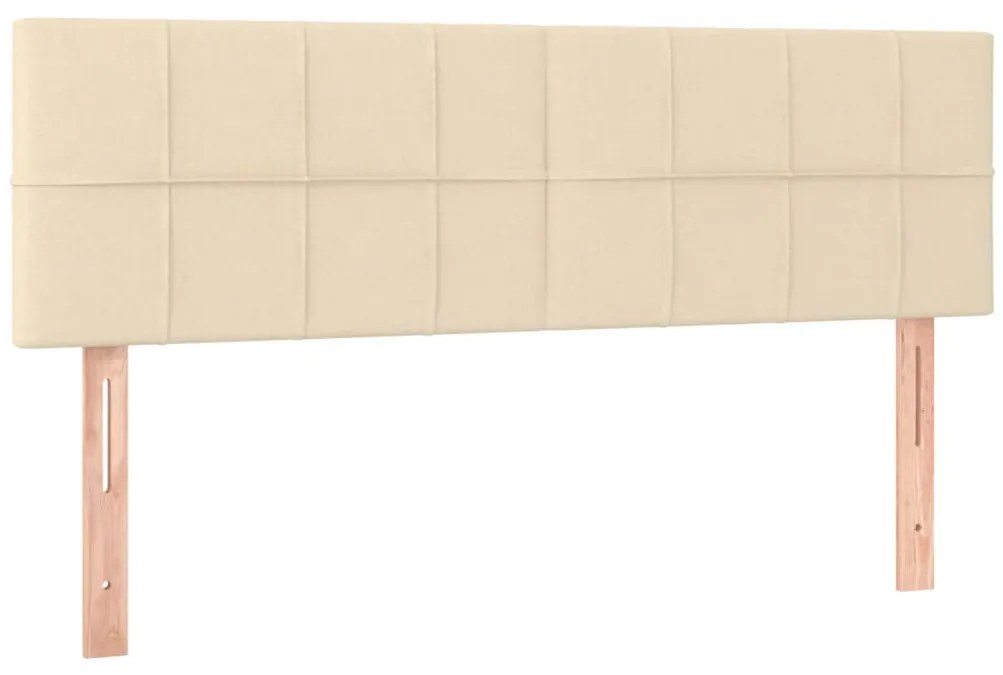 ΚΡΕΒΑΤΙ BOXSPRING ΜΕ ΣΤΡΩΜΑ ΚΡΕΜ 140X190 ΕΚ. ΥΦΑΣΜΑΤΙΝΟ 3126242