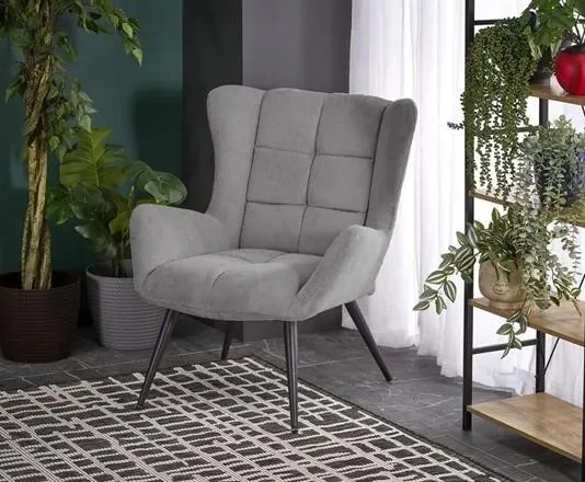 BYRON leisure chair, grey