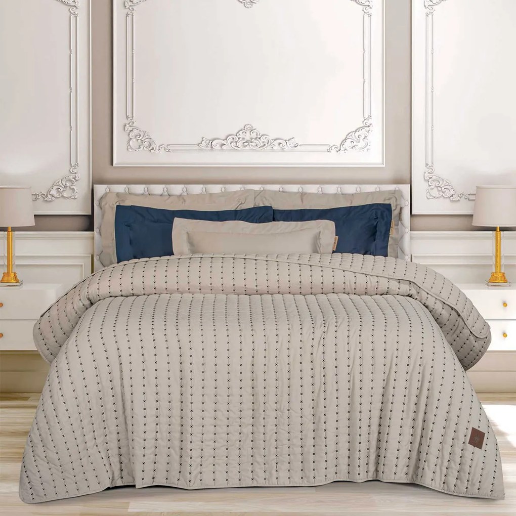 Κουβερλί Υπέρδιπλο (230x250) Greenwich Polo Club 3493 Taupe