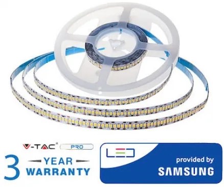 V-TAC Ταινία LED SMD 24V 15W 1650lm 240LEDs/m 120° IP20 Samsung Chip Φυσικό Λευκό 21321 (5 μέτρα)