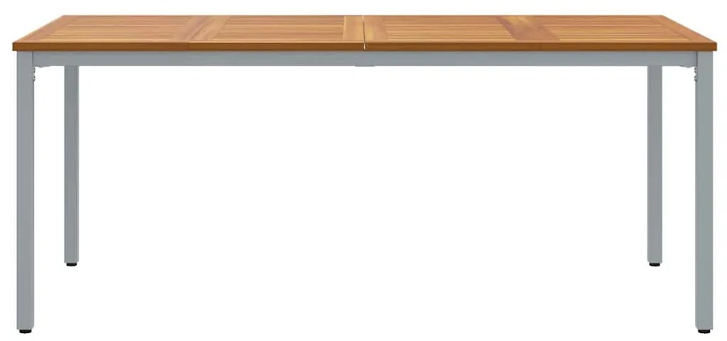 vidaXL Υπαίθρια Τραπέζια Φυσικό και γκρι 180 x 90 x 75 cm