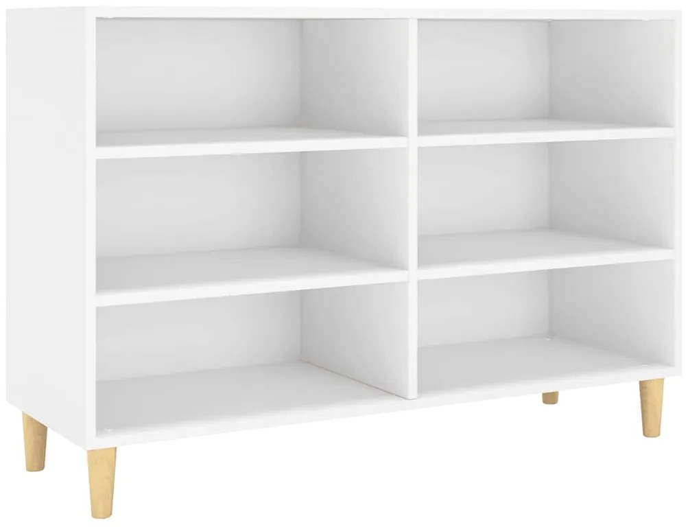vidaXL Ραφιέρα Λευκή 103,5x35x70 εκ. από Επεξεργασμένο Ξύλο