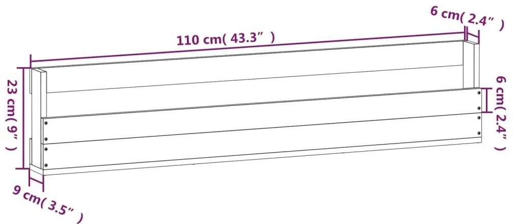 Παπουτσοθήκη Επιτοίχια 2 τεμ. Λευκή 110x9x23 εκ. Μασίφ Πεύκο - Λευκό